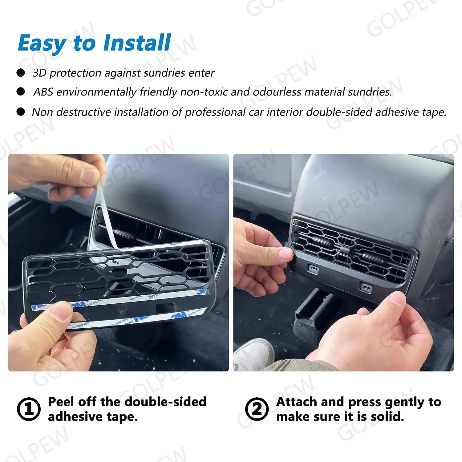 Hinten Air Vent Abdeckung Für Tesla Modell 3Y Zubehör Mittelkonsole – Bild 6