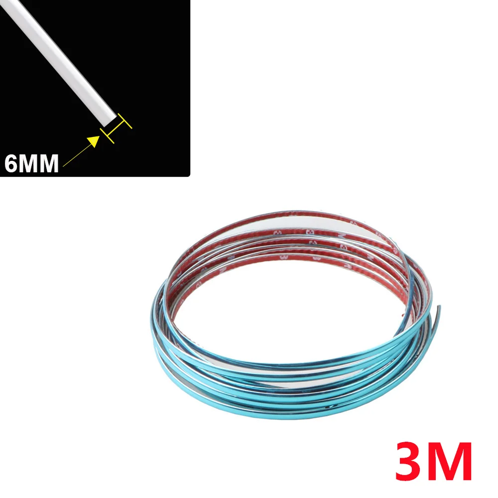 Außen Auto Chrom Körper Streifen Stoßstange Auto Tür Schutz Form Styling Trim auto Lampe Aufkleber fenster