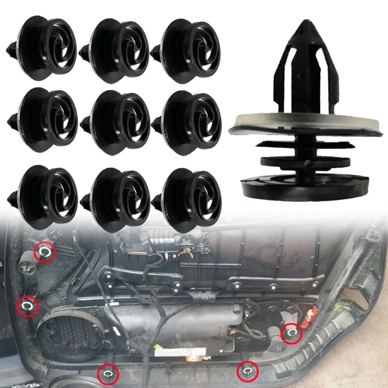 Autotür verkleidung Nieten Clips Auto Innen tür Karte Stoßstange Seitens ch weller Montage halter (10 Stück)