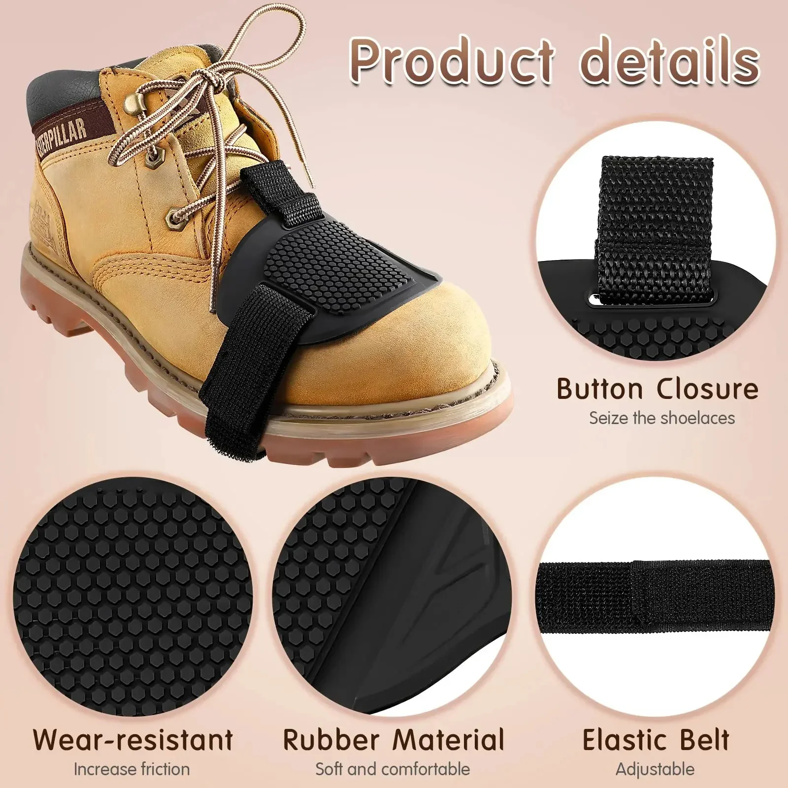 Motorrad Reiten Anti-slip Schuh Abdeckung Motorrad Schuhe Fuß – Bild 2