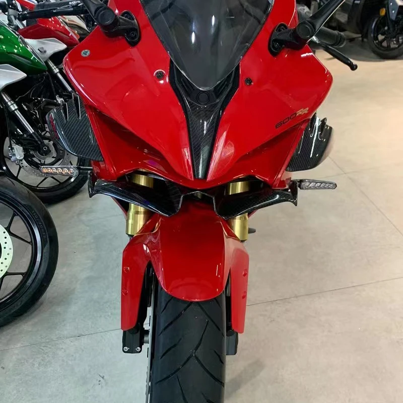 Motorrad Winglet Aerodynamische Flügel Kit Spoiler Motor Zubehör – Bild 5
