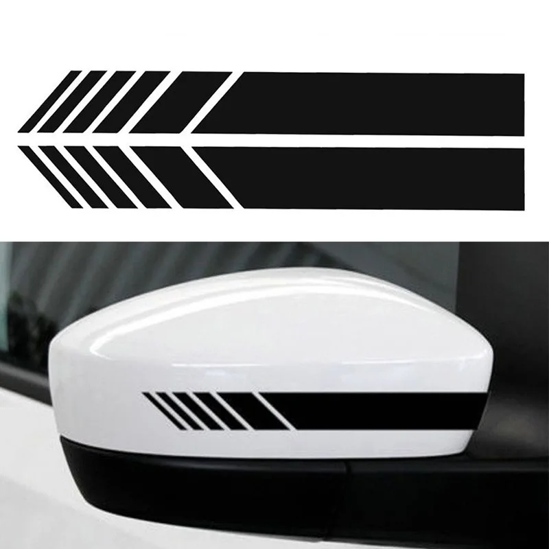 Auto Streifen Aufkleber Rückspiegel Reflektierende Vinyl Aufkleber Dekoration Mode Styling Wasserdichte