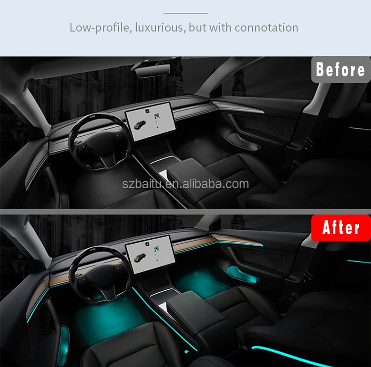 Auto-LED-Ambientebeleuchtungs-Set für Fahrzeuginnenraum – Bild 4