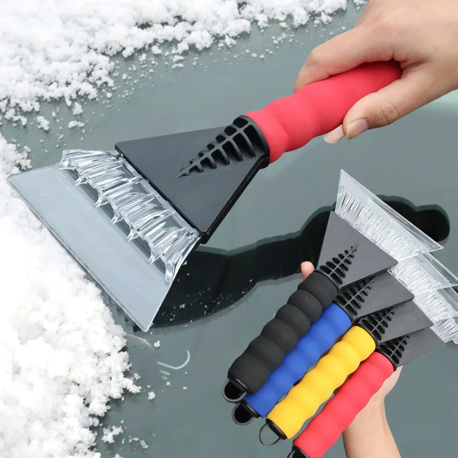 Auto-Eiskratzer, Schneeräumer, Windschutzscheiben-Eisbrecher, Bürste – Bild 2