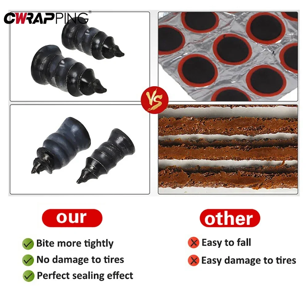 Vakuum Auto Reifen Reparatur Gummi Nagel Set Universal Reifen Schraube – Bild 2
