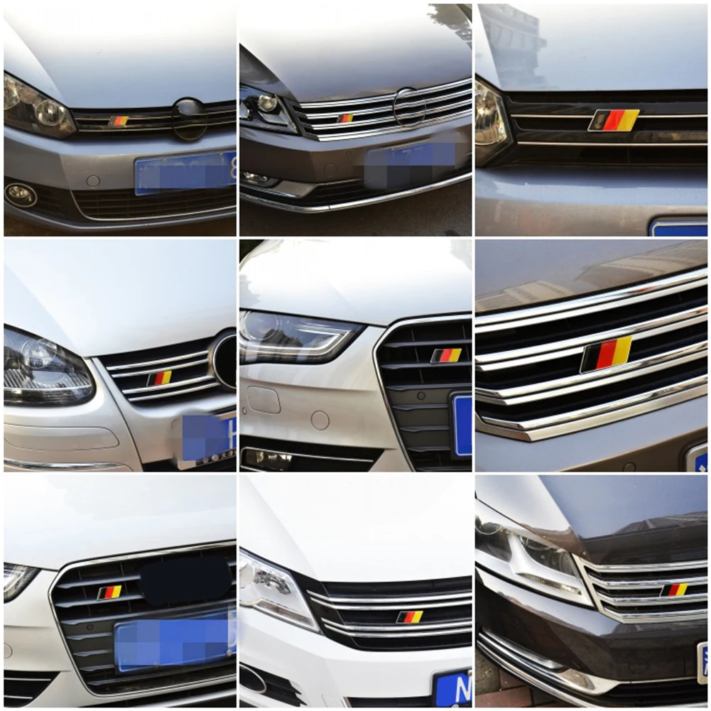 Deutsches Flaggen-Gitter-Emblem-Abzeichen für Volkswagen Scirocco – Bild 6