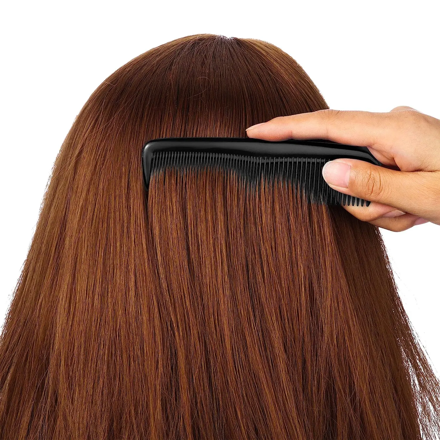 Schwarzer Haarstyling-Kamm, Haarkamm mit feinen Zähnen (5 Stück) – Bild 4
