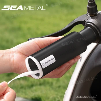 SEAMETAL Selbstschrumpfende Motorrad-Lenkerabdeckung, Silikon, rutschfest, Anti-Vibration, für Motorräder