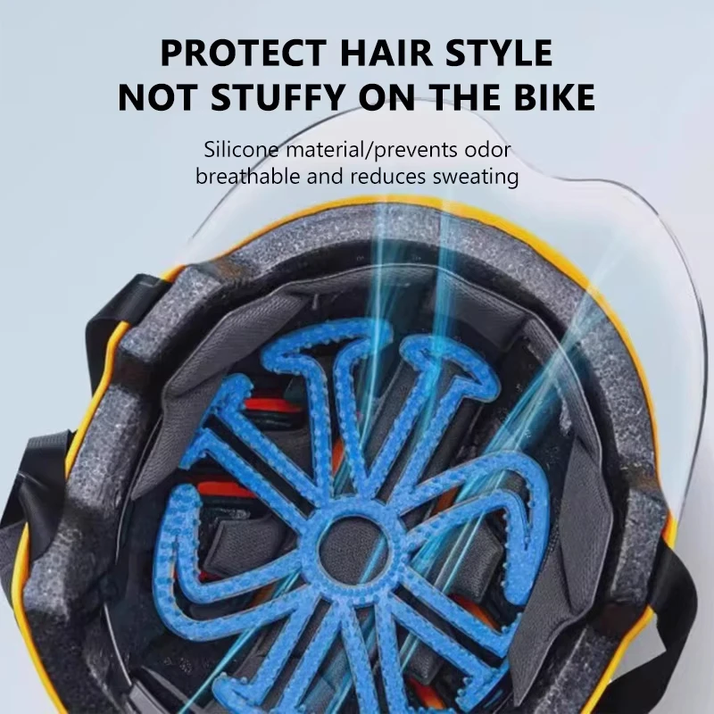 Motorradhelm-Innenpolster Flexibles Silikon-Innenpolster – Bild 3