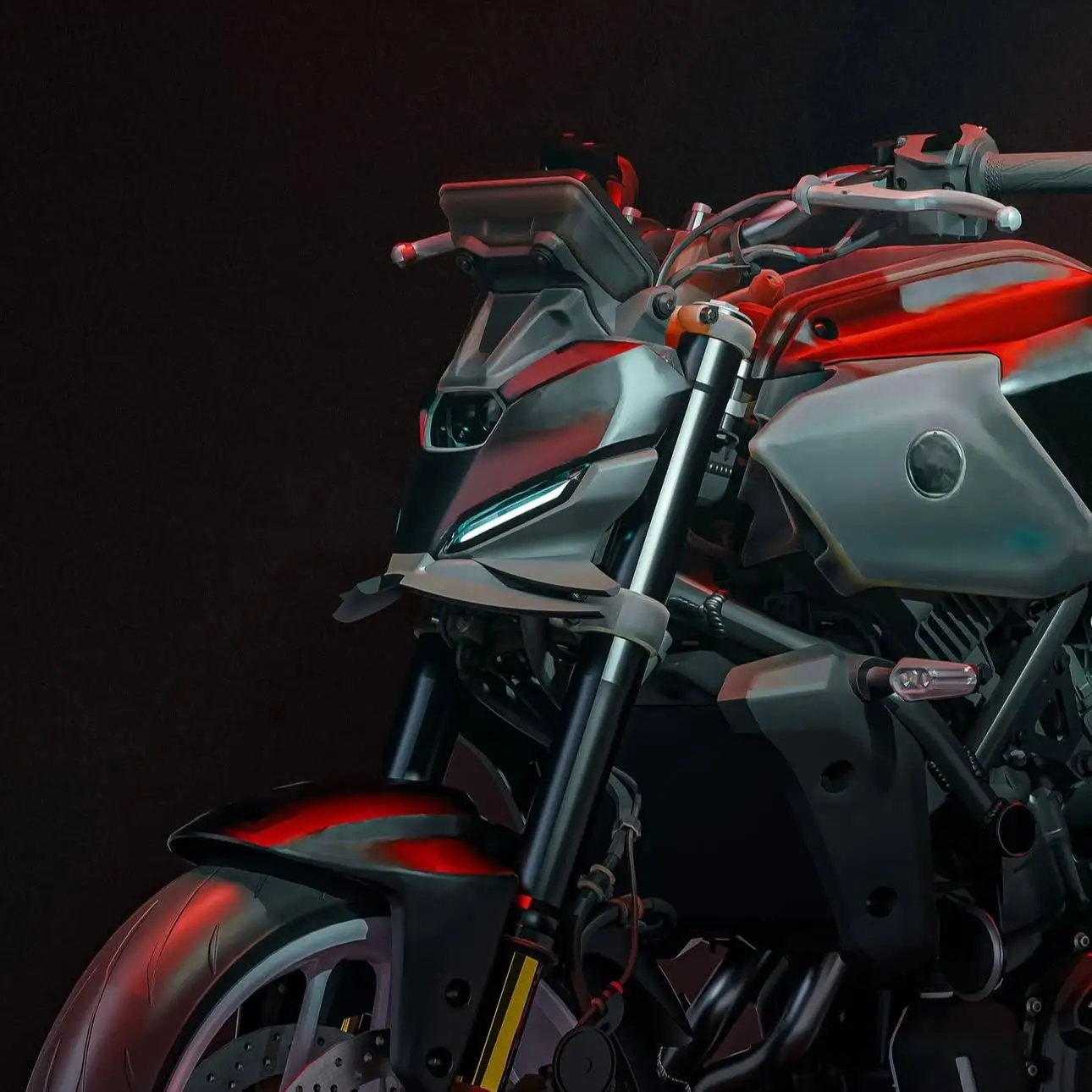 YAMAHA MT-07 2025-2026 Aerodynamik-Windflügel Verkleidungsflügel MT07 – Bild 6