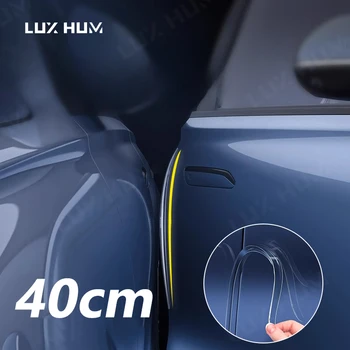 40cm Autotür-Kantenschutz Transparenter Aufprallschutzstreifen Universeller Stoßfängerschutz (2 Stück)