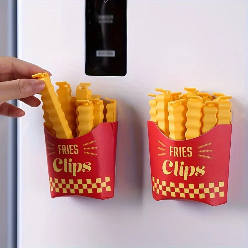 Pommes-Frites-förmige Dichtungsclips - zum Versiegeln (12 Stück) – Bild 4