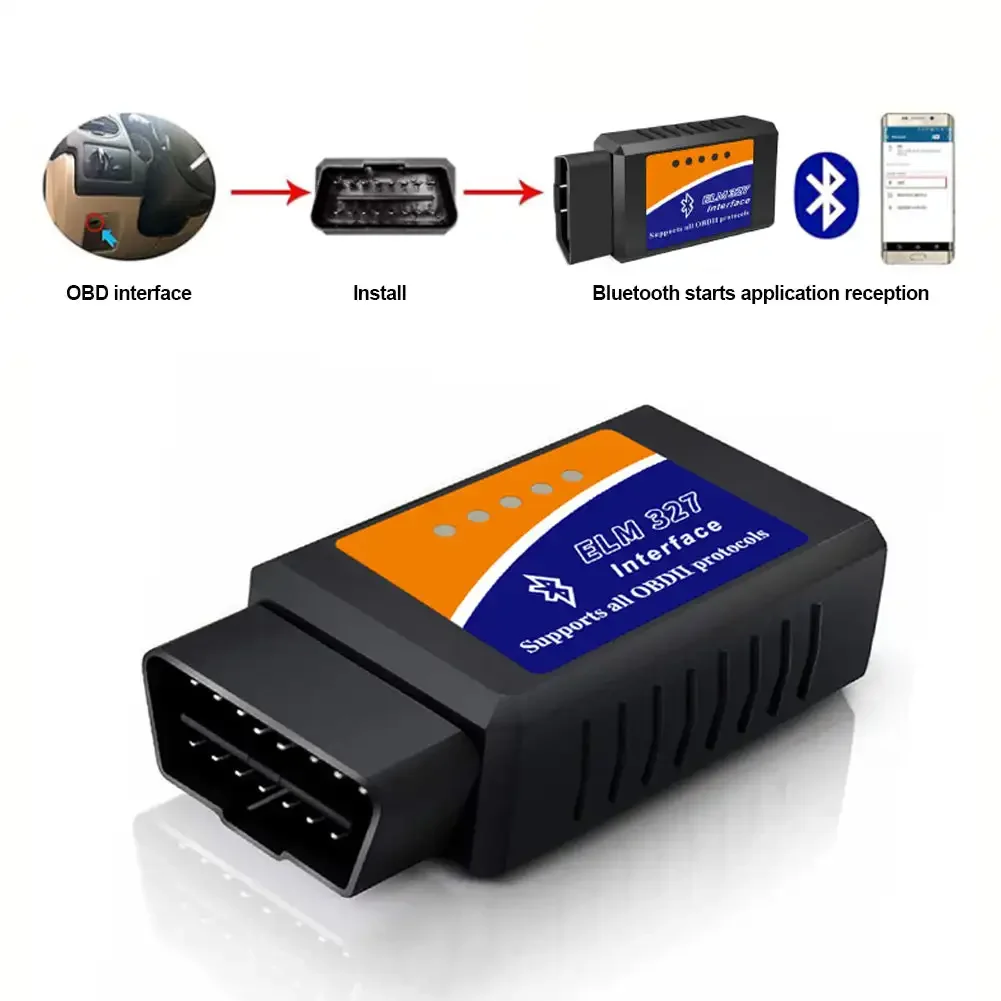 Bluetooth OBD2 ELM327 V1.5 Scanner Auto Diagnose Detektor Code Reader – Bild 3