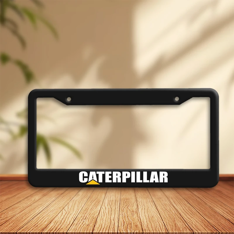 CATERPILLAR Auto-Kennzeichenhalterung, Markenhalterung für schwere Geräte, neuartiges Geschenk für Fans