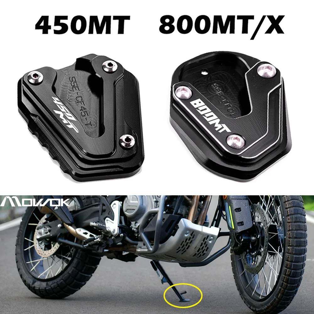 CFMOTO 450MT 800MT 800MT-X MT450 MT800 MT 450 800 MTX 800MTX Motorrad Zubehör Ständer Pad Seite Stehen fuß
