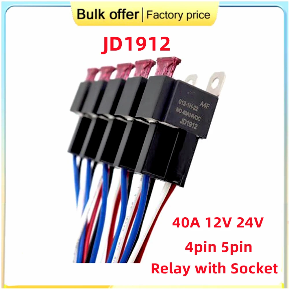 40a Autos icherungs relais Kfz-Relais schaltung 40a 12V/24V jd1912 – Bild 2