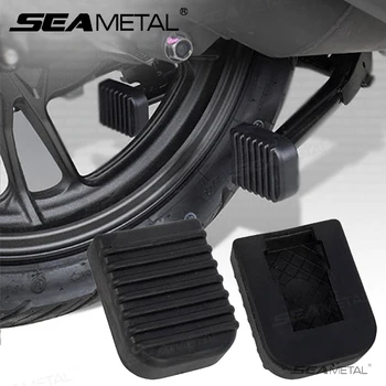 SEAMETAL Motorrad Fußstütze Pad Weiche Gummi Pad Für Roller Grundplatte Anti-rutsch Pads Motorrad Basis