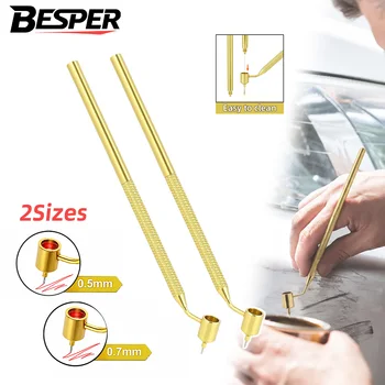 0,5 & 0,7 mm Auto-Kratzer-Reparaturstift, Lackstift mit feiner Spitze, Kratzerentferner (2 Stück)