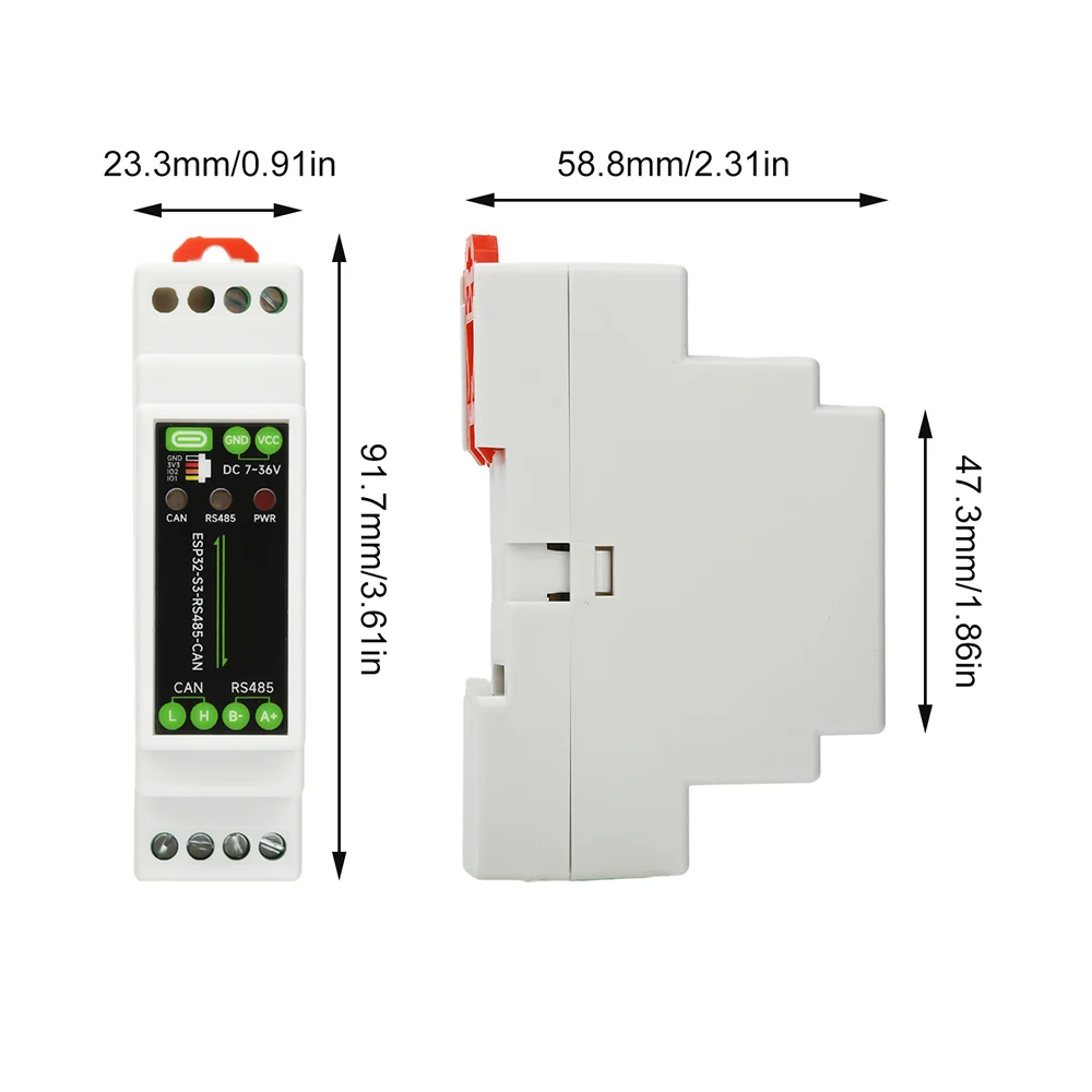 ESP32-S3-RS485-CAN Smart WiFi Bluetooth-Relais RS485/CAN-Schnittstelle – Bild 2