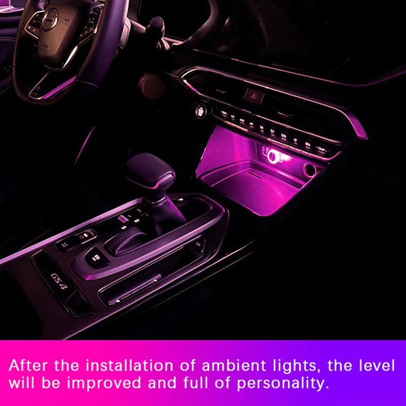 Tragbare Auto USB Umgebungs Licht Mini LED Dekorative Atmosphäre – Bild 4