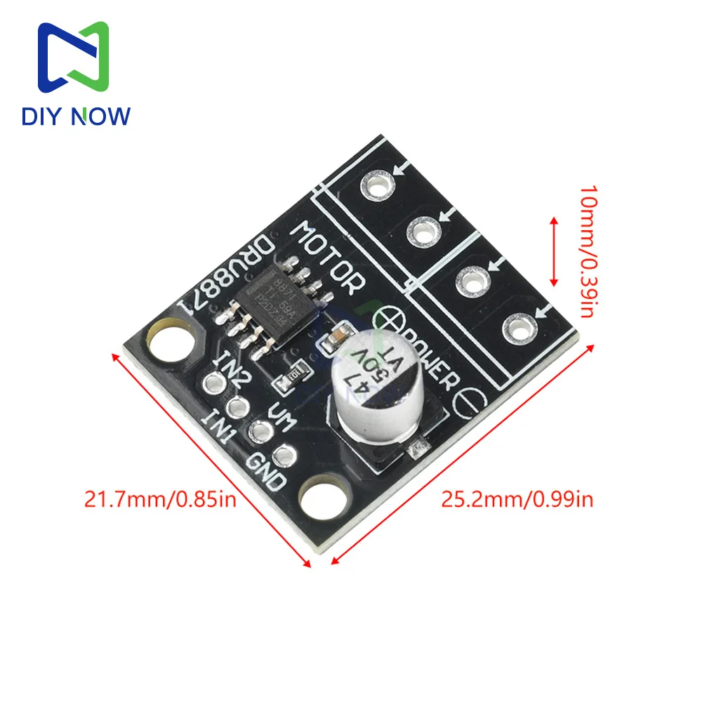 DRV8871 DC 6,5-45 V H-Brücke Motortreibermodul 3,6 A gebürstete – Bild 3