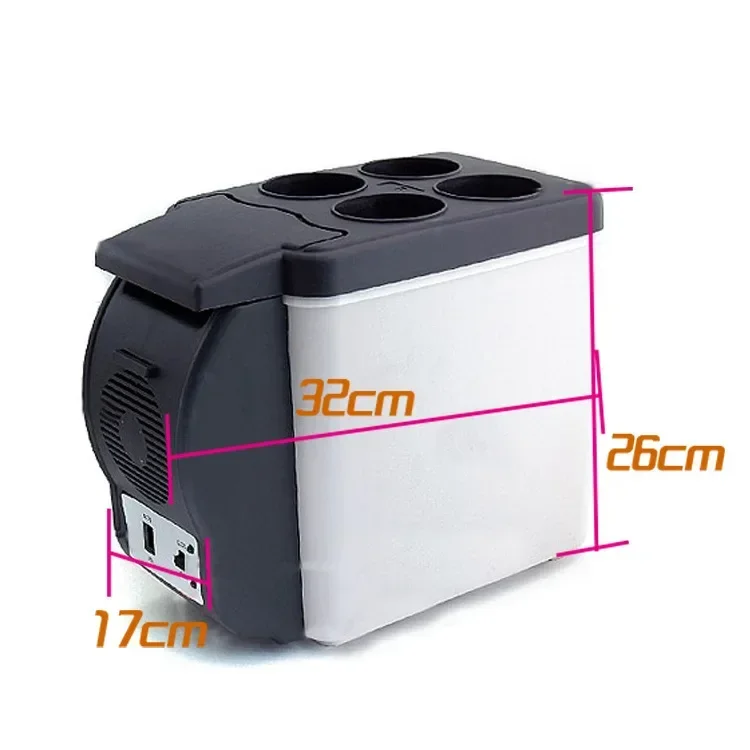 6L 12V Elektrischer Auto-Kühlschrank Mini-Gefrierschrank Auto-Kühlbox und Wärmebox Elektrischer Kühlschrank