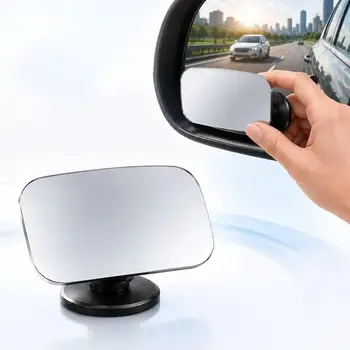 Auto-Totwinkel-Spiegel Rahmenlos 9D HD-Glas Konvexer Rückspiegel Weitwinkel-Spiegel 360-Grad Verstellbarer