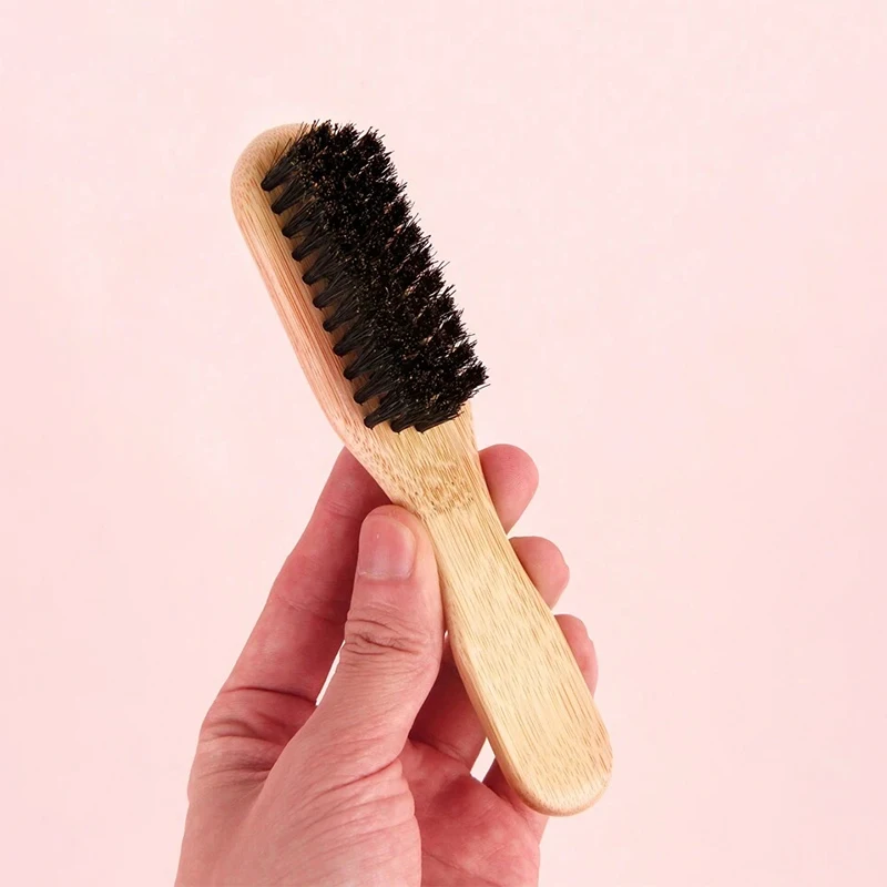 Haarbürste mit Wildschweinborsten (Unisex) - parfümfreier professioneller Friseur-Styling-Borstenbürste
