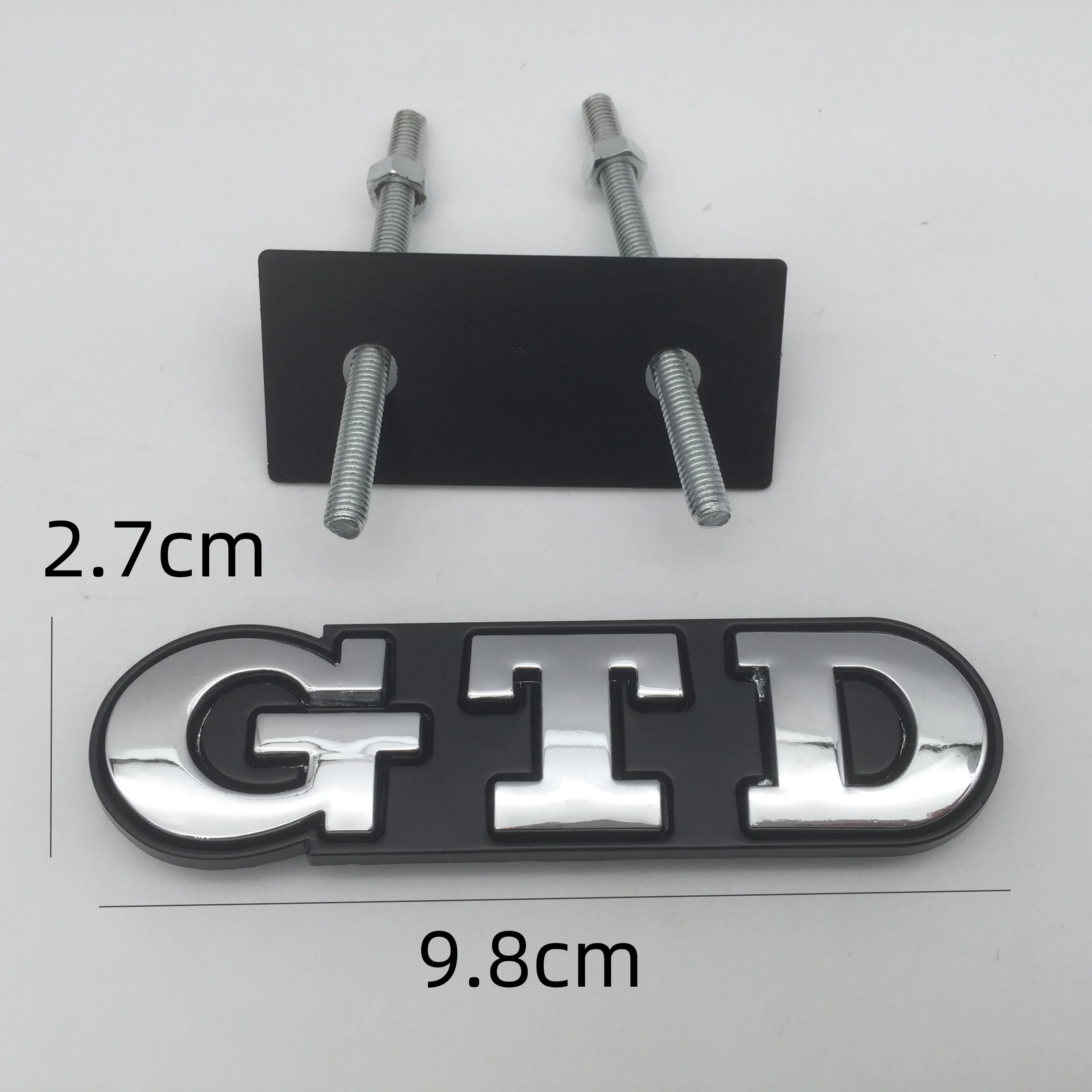 3D-Metall für GTD Auto-Frontgrill Emblem Kühlergrill Abzeichen – Bild 2
