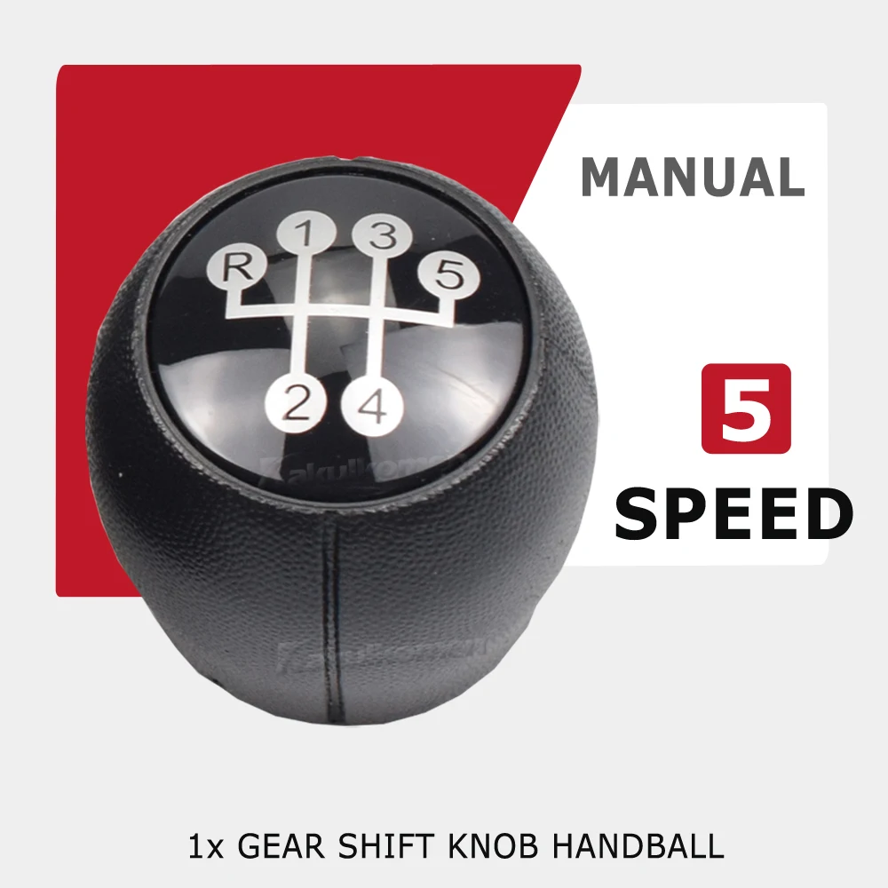 5-Gang-Auto-Schaltknauf, manueller Schaltknauf, Hebel, Griff, Gamasche, Leder, Kofferraumabdeckung