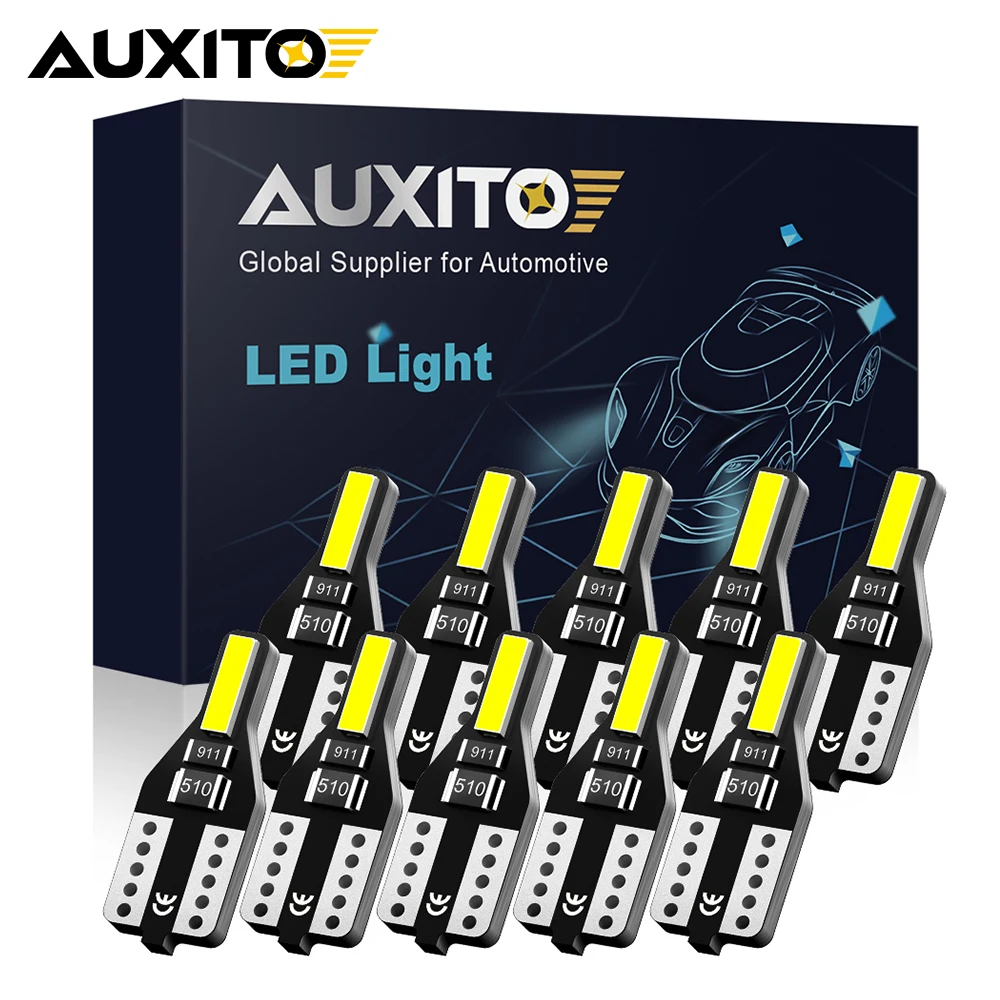AUXITO 10 Stücke Auto Innenbeleuchtung T10 168 2825 194 Led-lampe 6000 karat Weiß W5W LED Auto Lampe 12 V