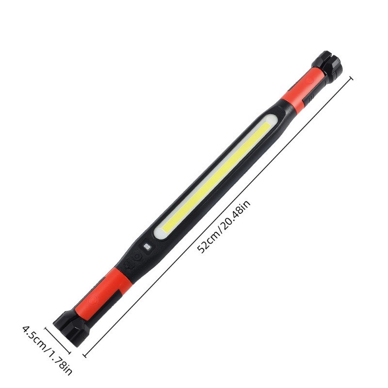 Wiederaufladbare LED-Arbeitsleuchte 1200 Lumen Magnetische Taschenlampe mit 360°-Drehfunktion ° Schwenkkopf