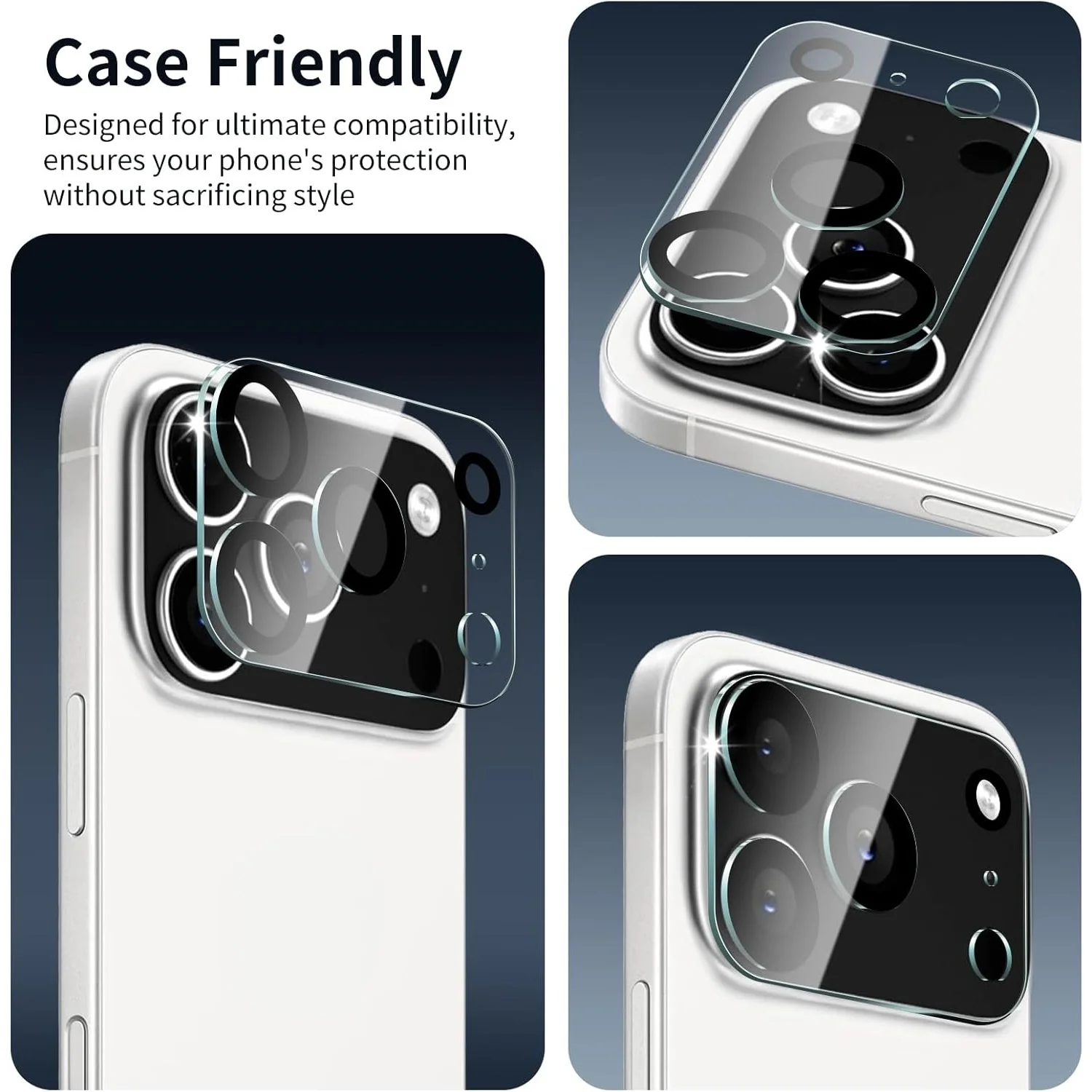 Gehärtete Glas-Kameralinsen-Schutzfolien für iPhone 18 Pro (3 Stück) – Bild 5