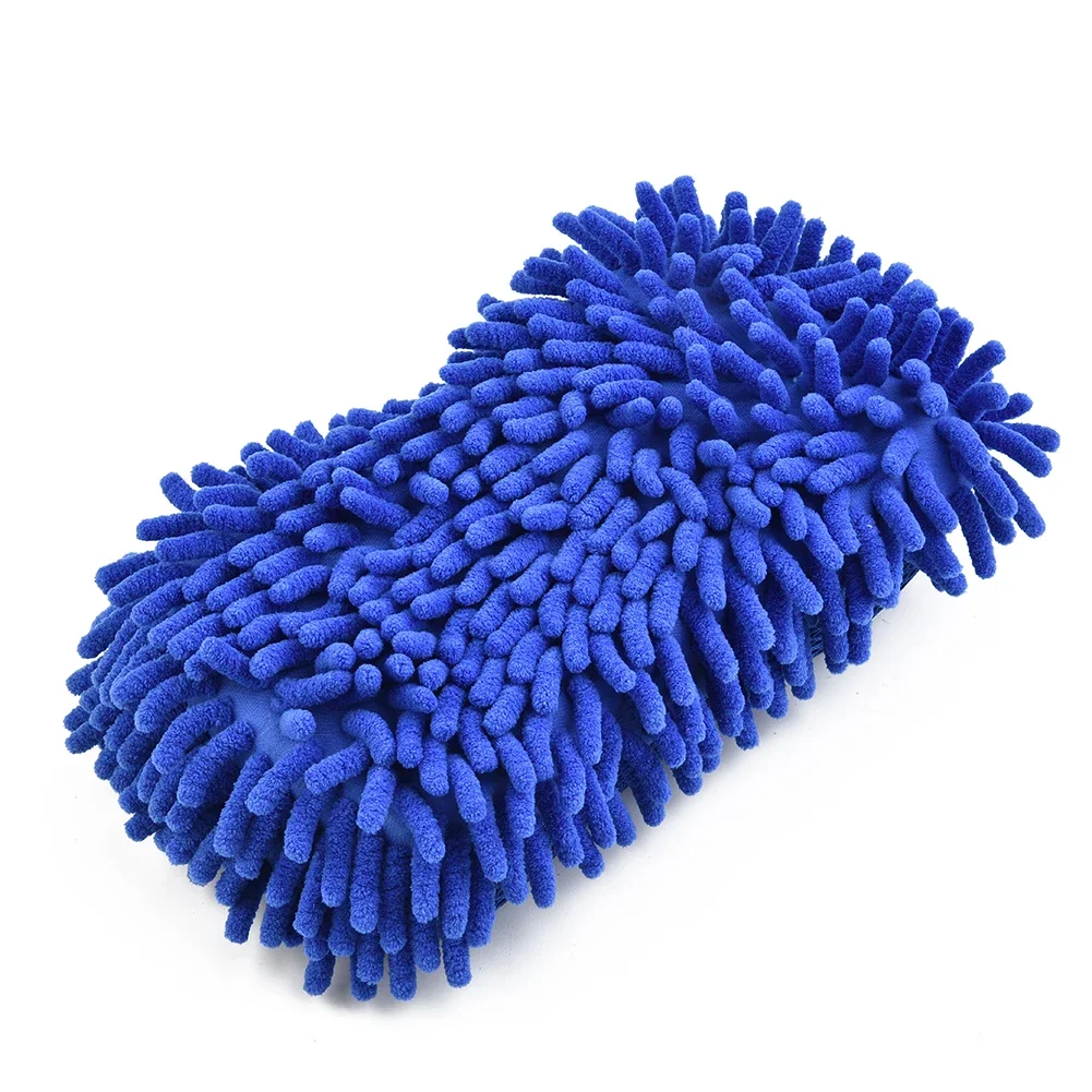 Auto-Wasch-Mikrofaser-Chenille-Schwamm, Pflegebürste, Waschpad – Bild 4