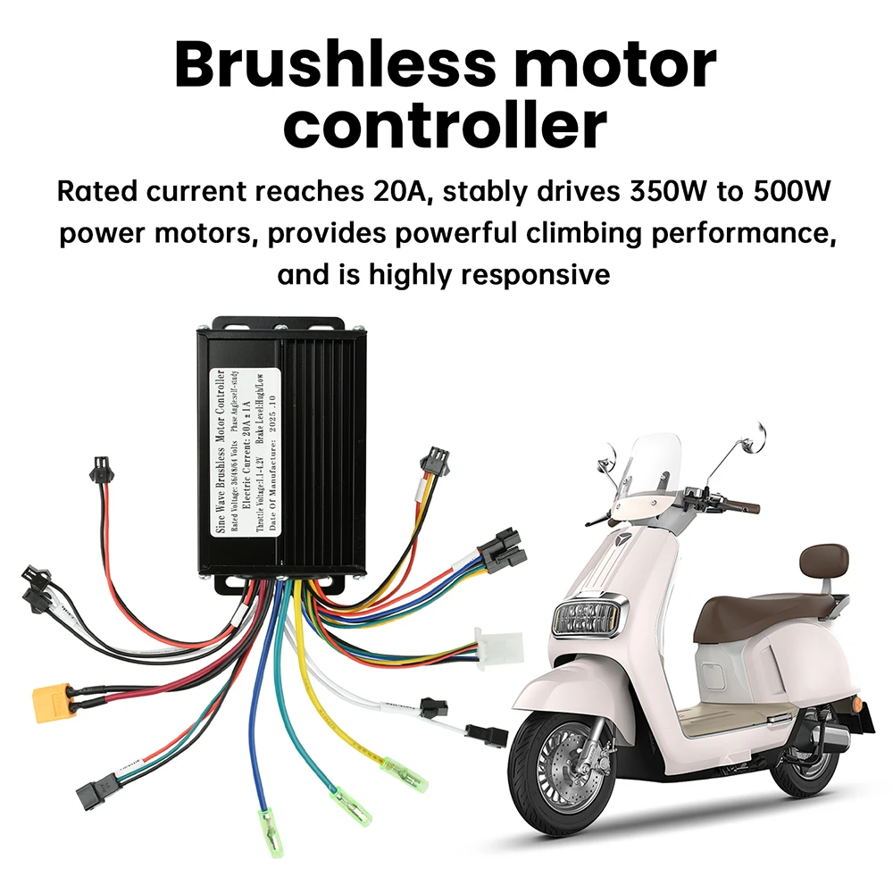 36V 48V 20A 350W-500W Sinuswellen-Bürstenloser Motorcontroller – Bild 2