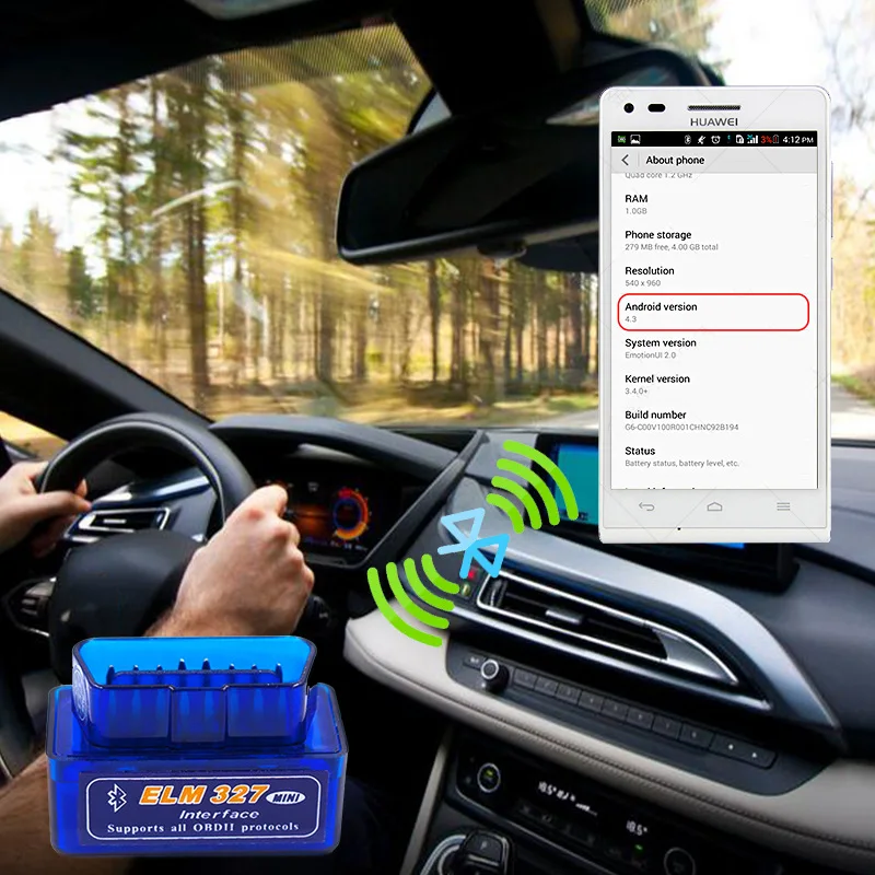 Obd2 scanner elm327 auto diagnose detektor code leser tool v5.0 wifi – Bild 2