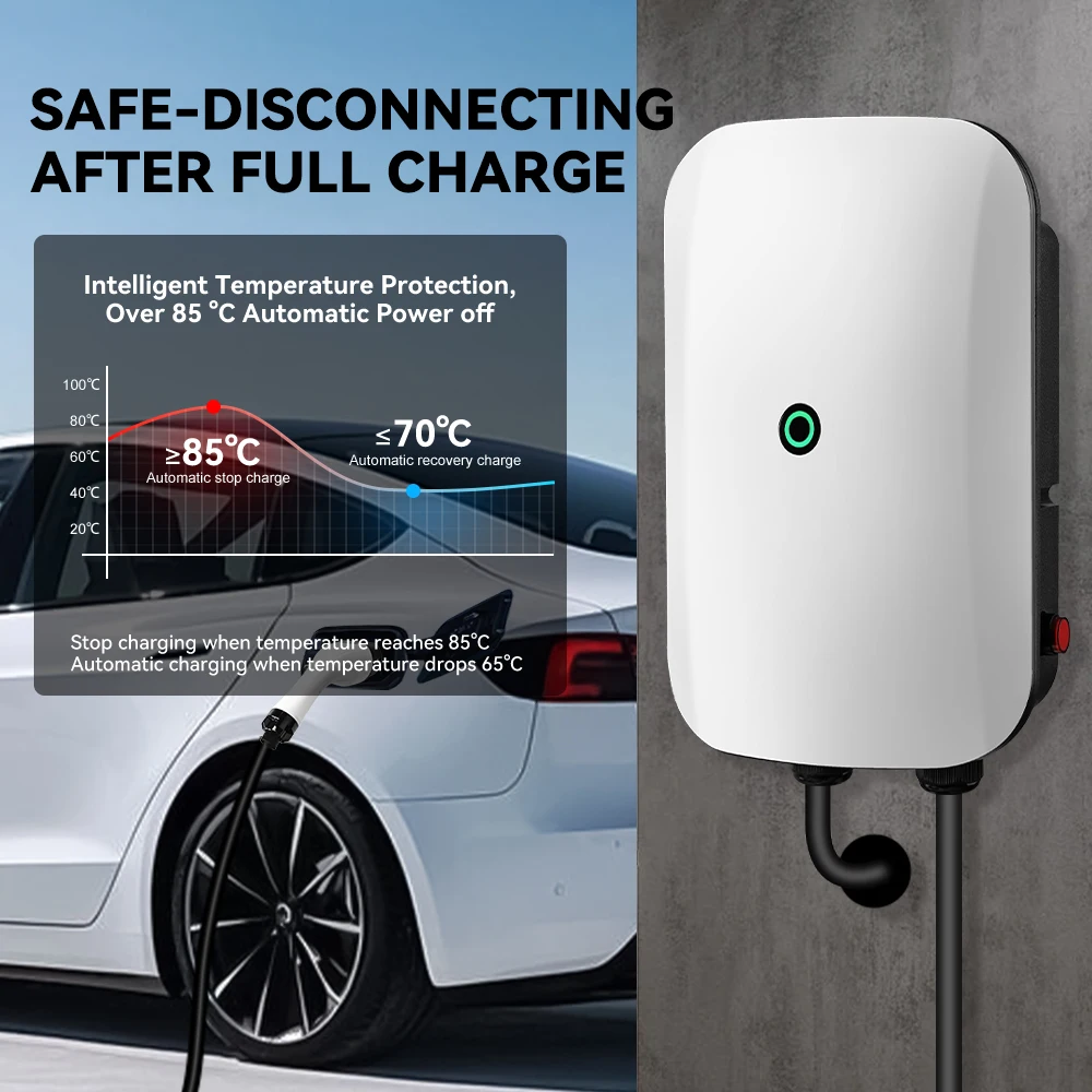 Typ2 7KW EV-Ladestation 10M Ladekabel Elektrofahrzeug-Ladegerät IP55 – Bild 6