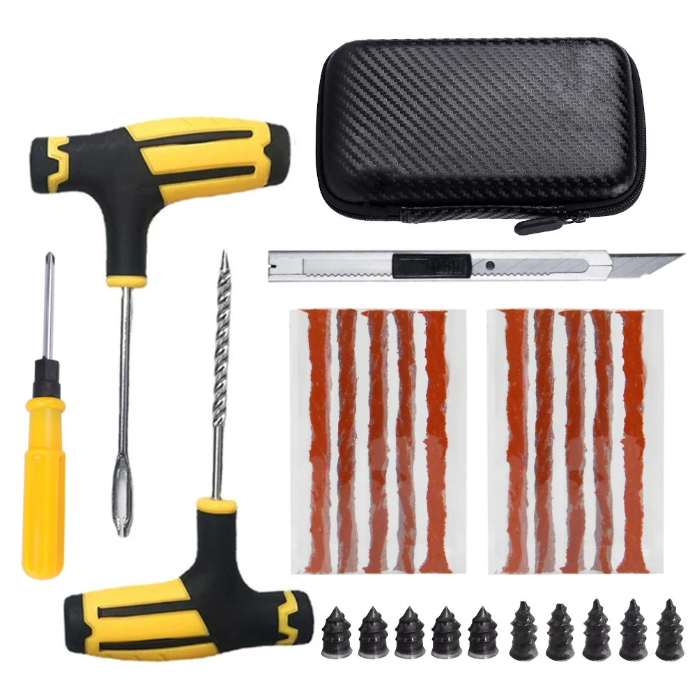 Auto Reifen Reparatur Kit Punktion Stecker Werkzeuge Reifen Punktion Notfall für Reifen Streifen Rühren Kleber