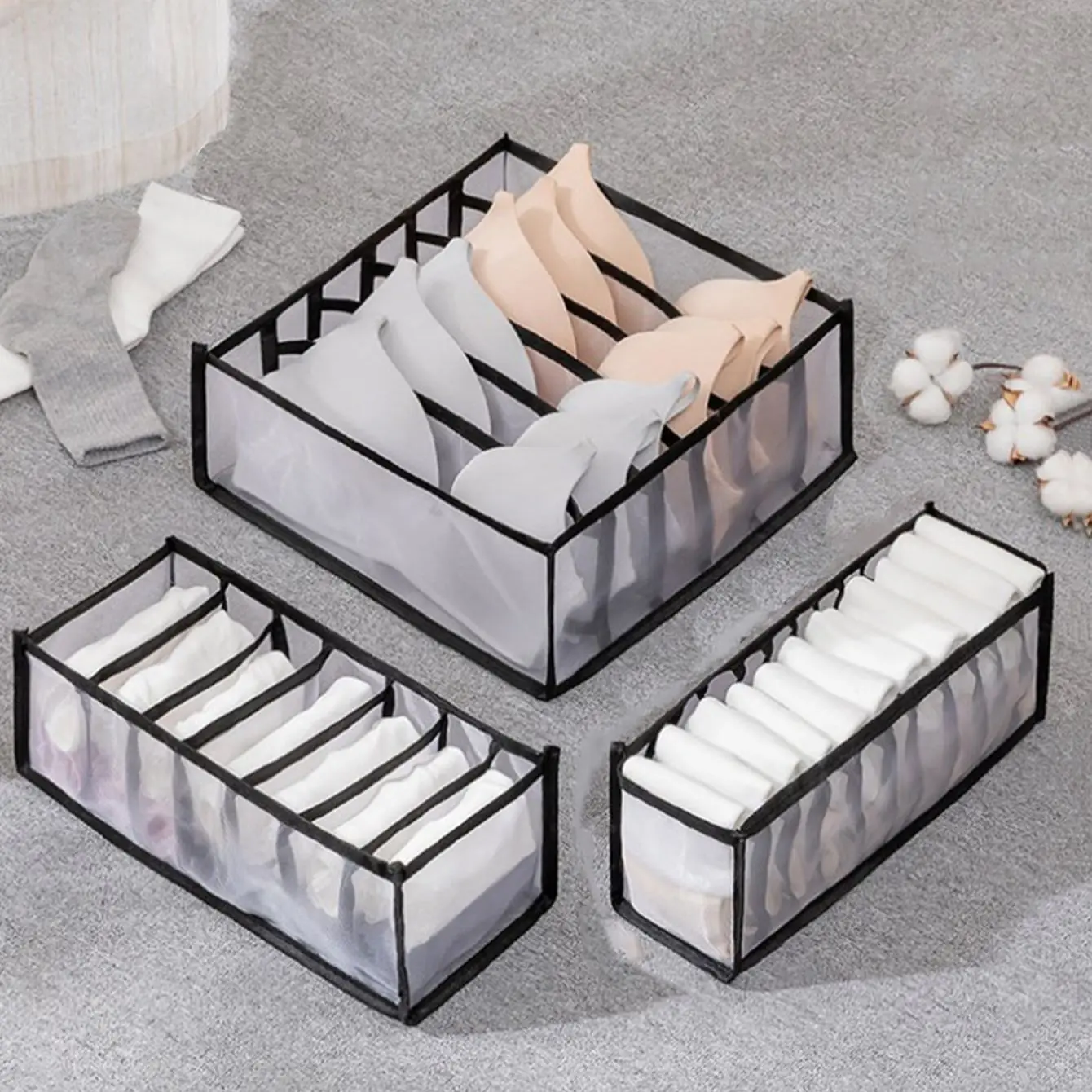 Schrank-Organizer für Socken, Zuhause, getrennte – Bild 4