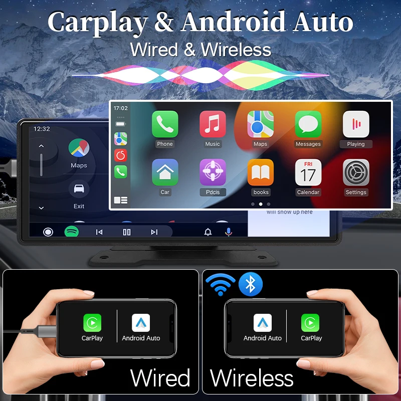 10,26 "Auto Spiegel Radio Multimedia Video Player Universal Wireless – Bild 2