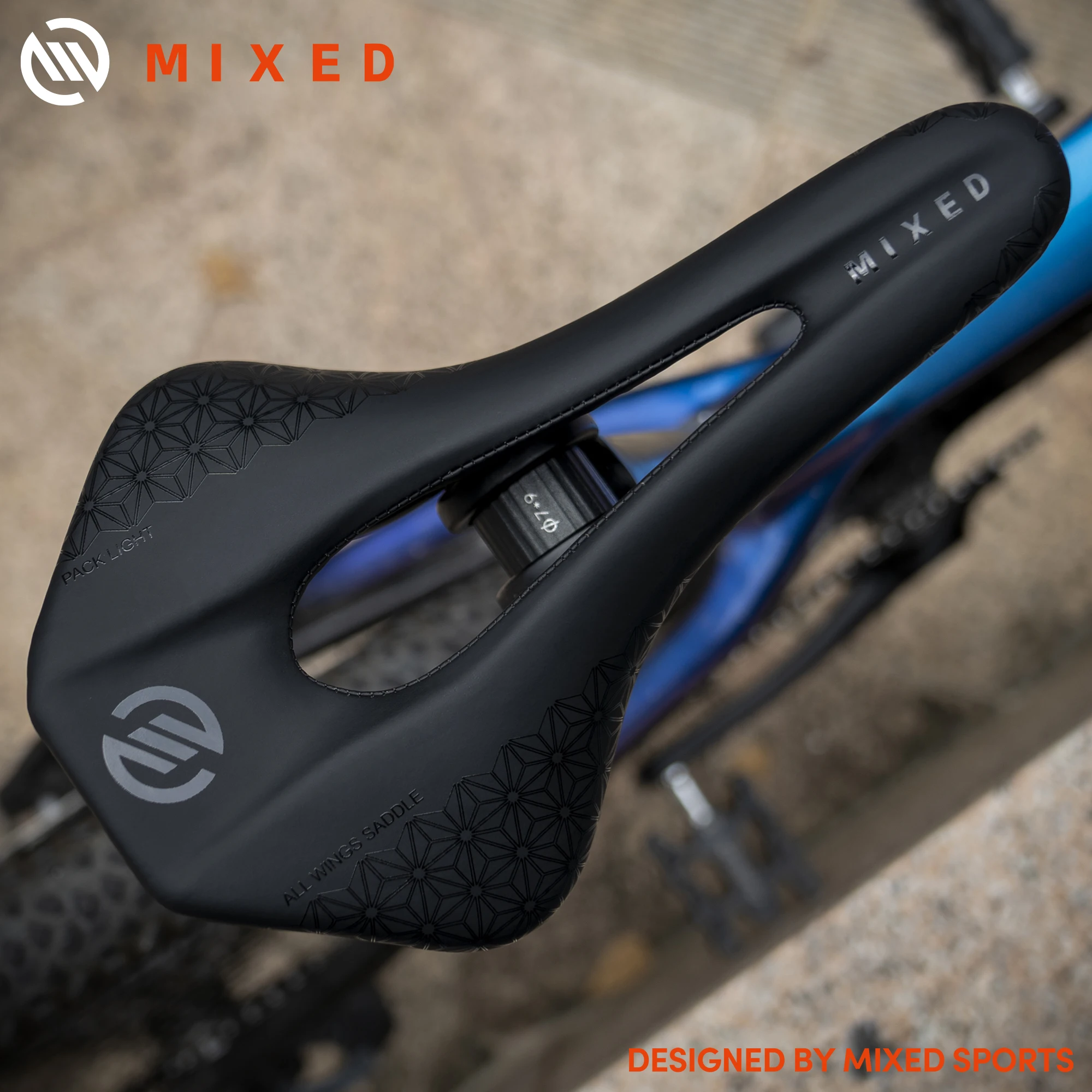 MIXED Full Carbon Fiber 5D Ultra Pack Leichter Fahrradsattel 143 mm – Bild 2