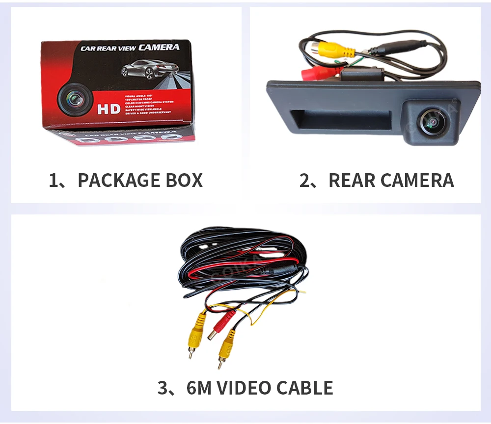 AHD 1920*1080P Auto Hinten Kamera Für Volkswagen Passat CC B6 B7 Polo – Bild 6