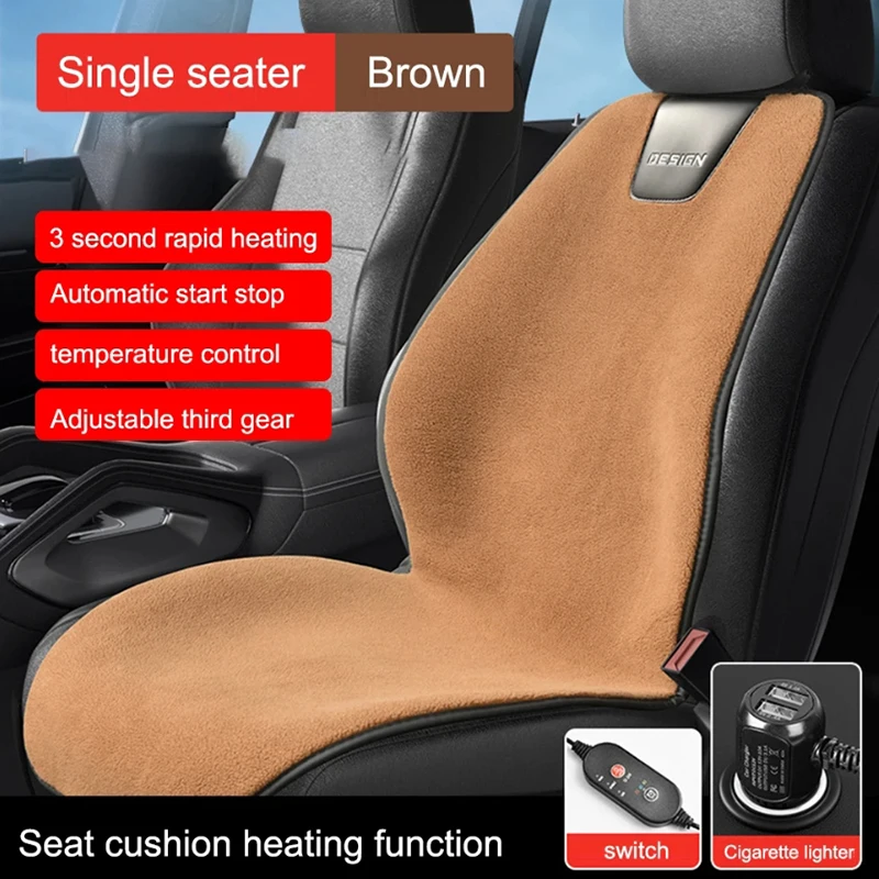 12 V Universal Beheizte Auto Sitzkissen Auto Sitz Heizung 3 Gang Einstellbar Winter Wärmer Sitz Heizung Pads