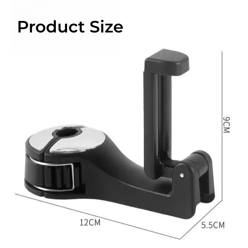 2-in-1 Haken und Handyhalter für die Auto-Kopfstütze – Bild 5