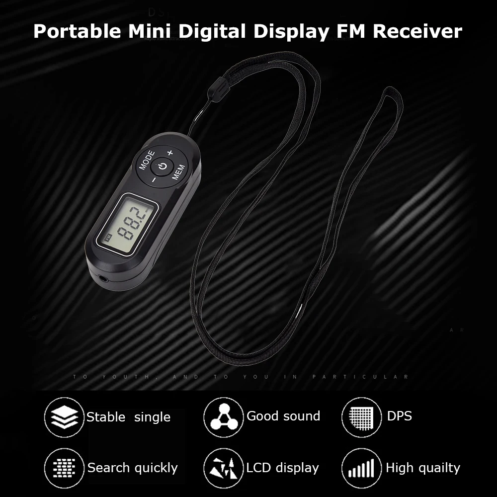 HanRongDa HRD-727 DSP FM Radio Tragbares Mini-Design ABS – Bild 5