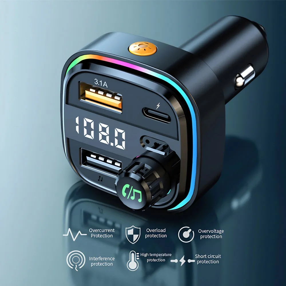 Auto FM-Transmitter Bluetooth Wireless Adapter Freisprechfunktion – Bild 5