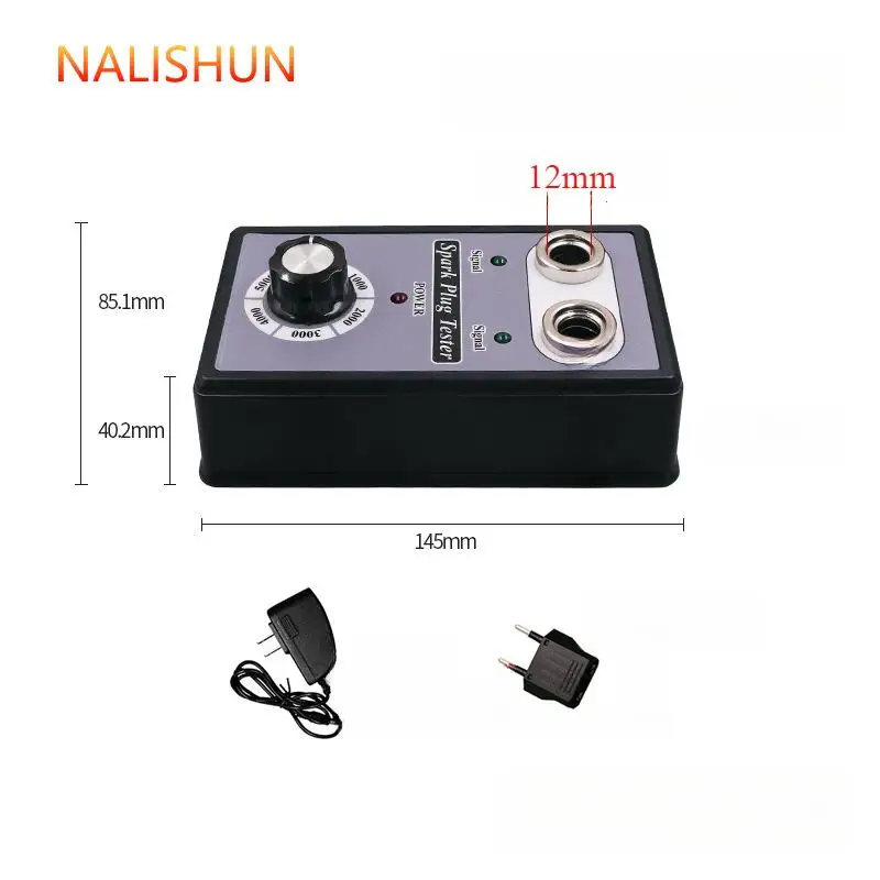 Zündkerzentester mit zwei Löchern, einstellbare Frequenz, 12 V – Bild 5