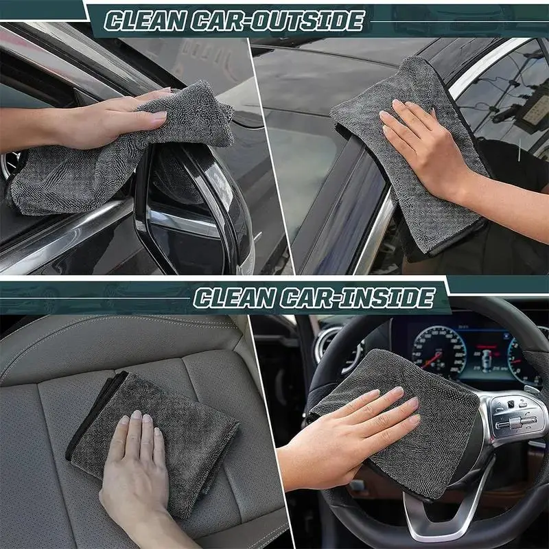 Mikrofasertücher Autowaschtuch Auto-Reinigungstuch Trockentuch – Bild 5
