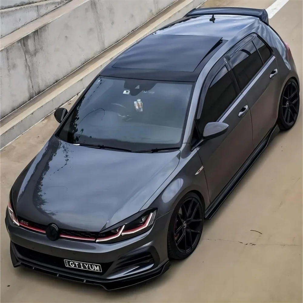 Maxton Style glänzend schwarze Frontstoßstangen-Splitterlippe für VW – Bild 3