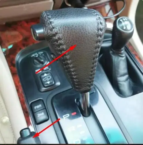 Toyota Land Cruiser LC80 LC100 Auto Schalthebel-Abdeckung aus Leder – Bild 4